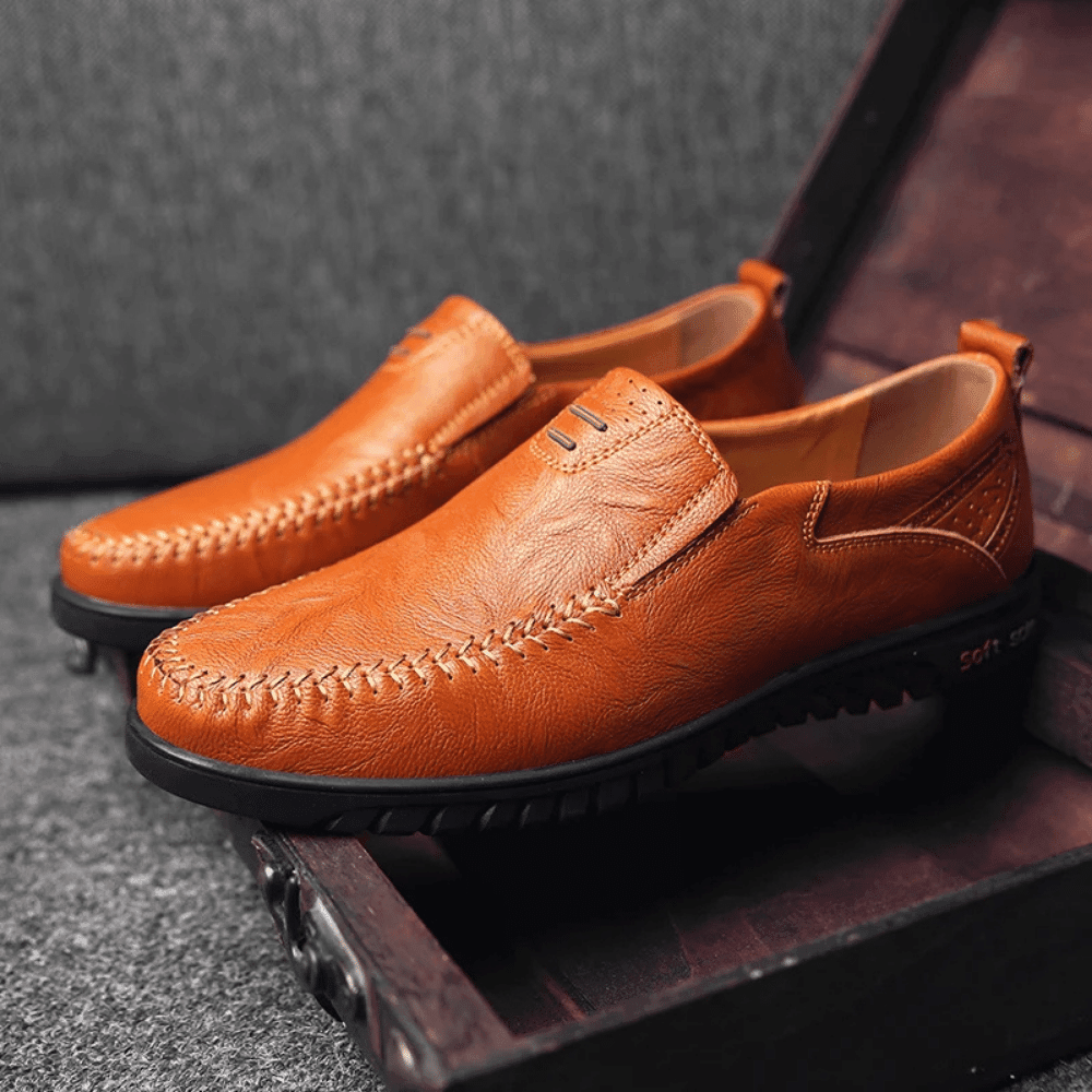 Leren herenmocassin Pisa Verno