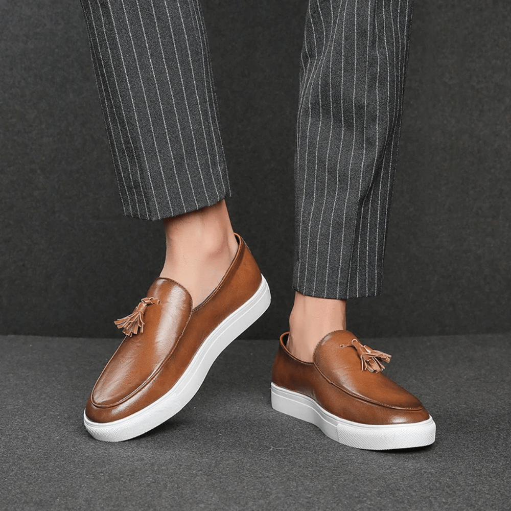 Heren leren mocassin Toulouse Verno