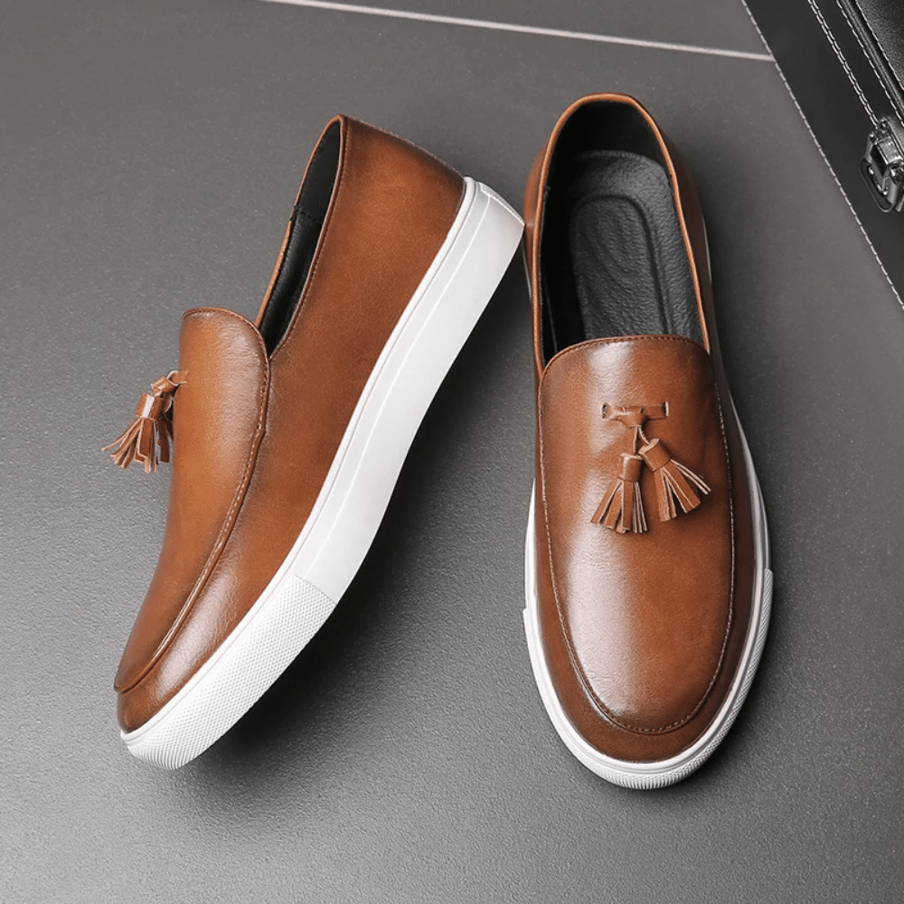 Heren leren mocassin Toulouse Verno