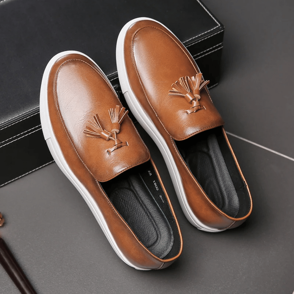 Heren leren mocassin Toulouse Verno