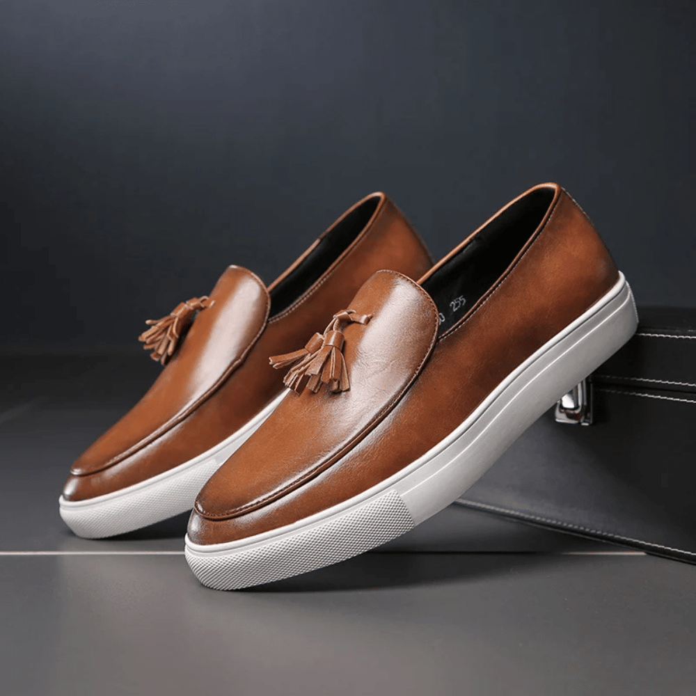 Heren leren mocassin Toulouse Verno