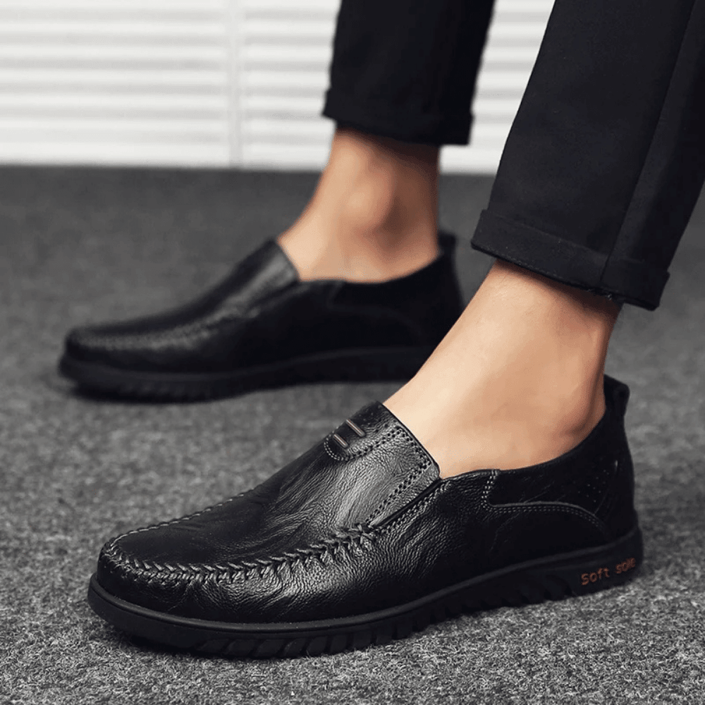 Leren herenmocassin Pisa Verno