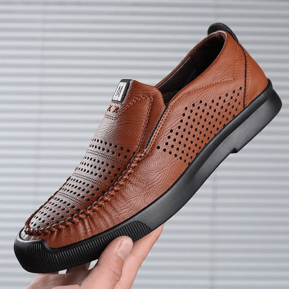 Heren leren mocassins Milan Verno