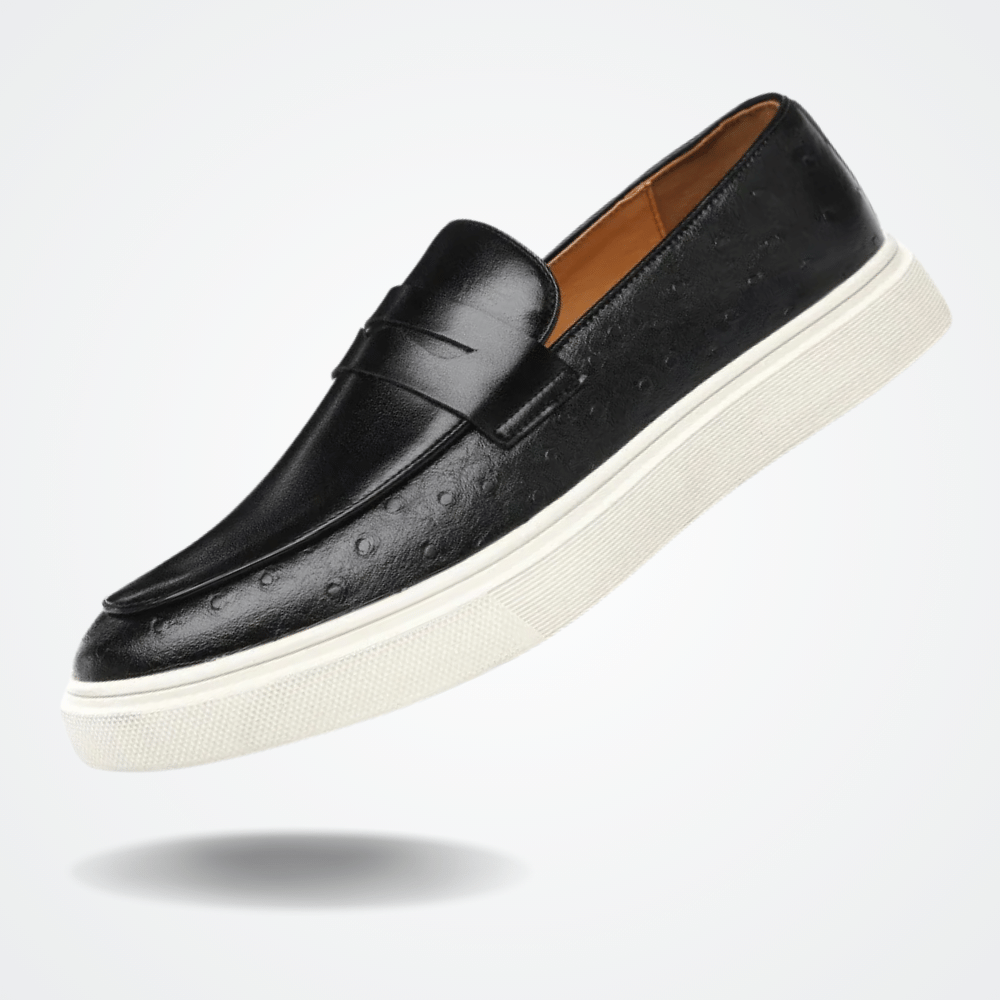 Leren mocassin instapper voor heren van Verno