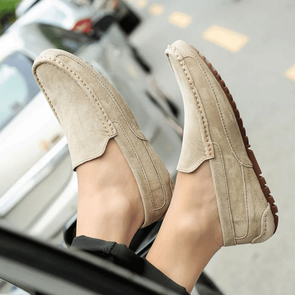 Heren leren mocassin Zweden Verno