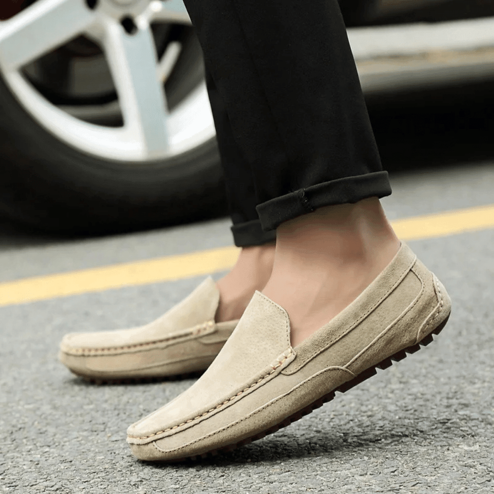 Heren leren mocassin Zweden Verno