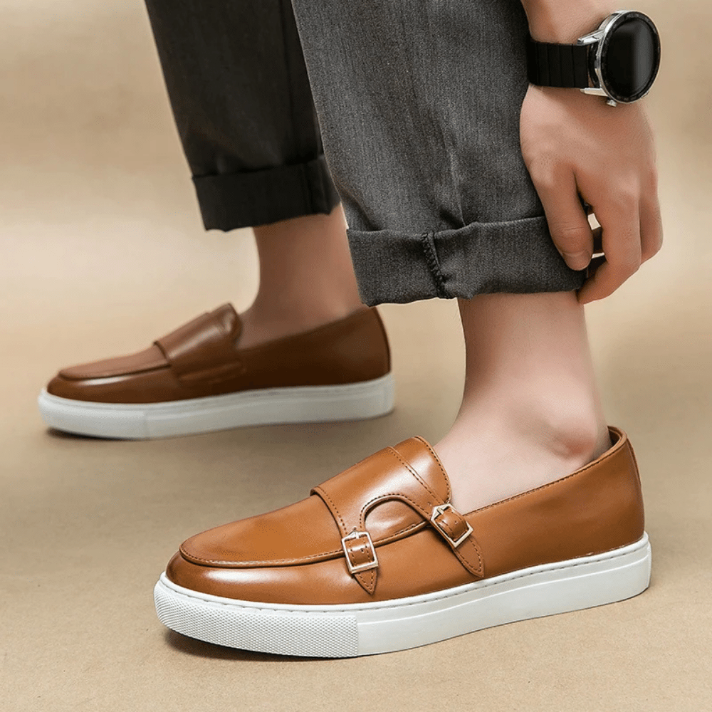 Heren leren mocassin Rennes Verno