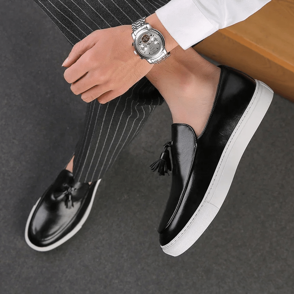 Heren leren mocassin Toulouse Verno