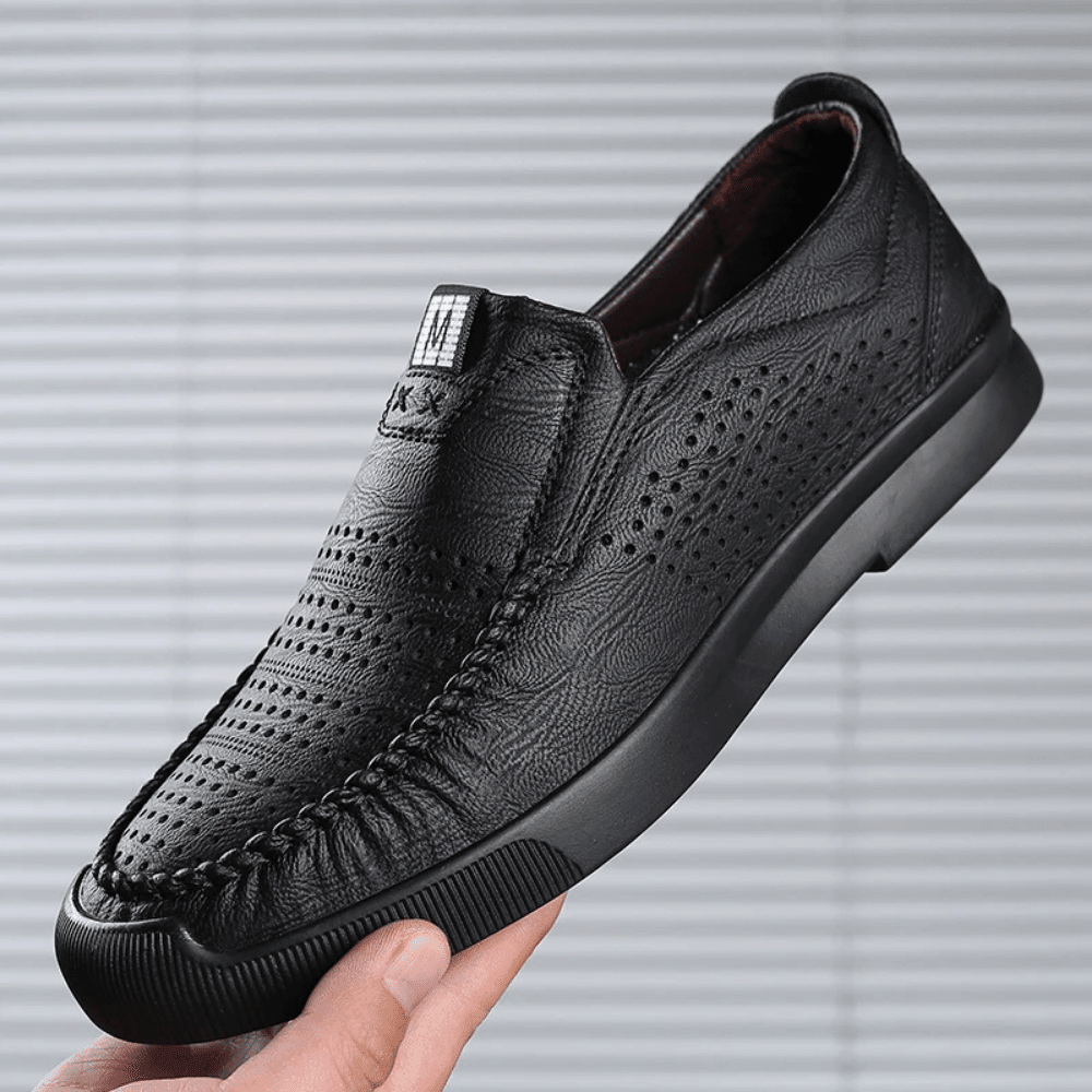 Heren leren mocassins Milan Verno