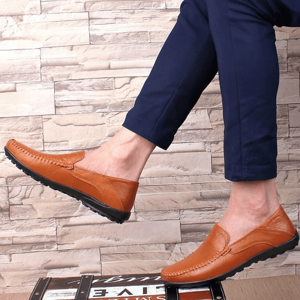 Leren herenmocassins Florença Verno