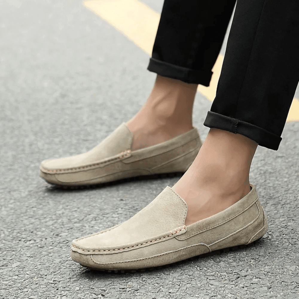 Heren leren mocassin Zweden Verno
