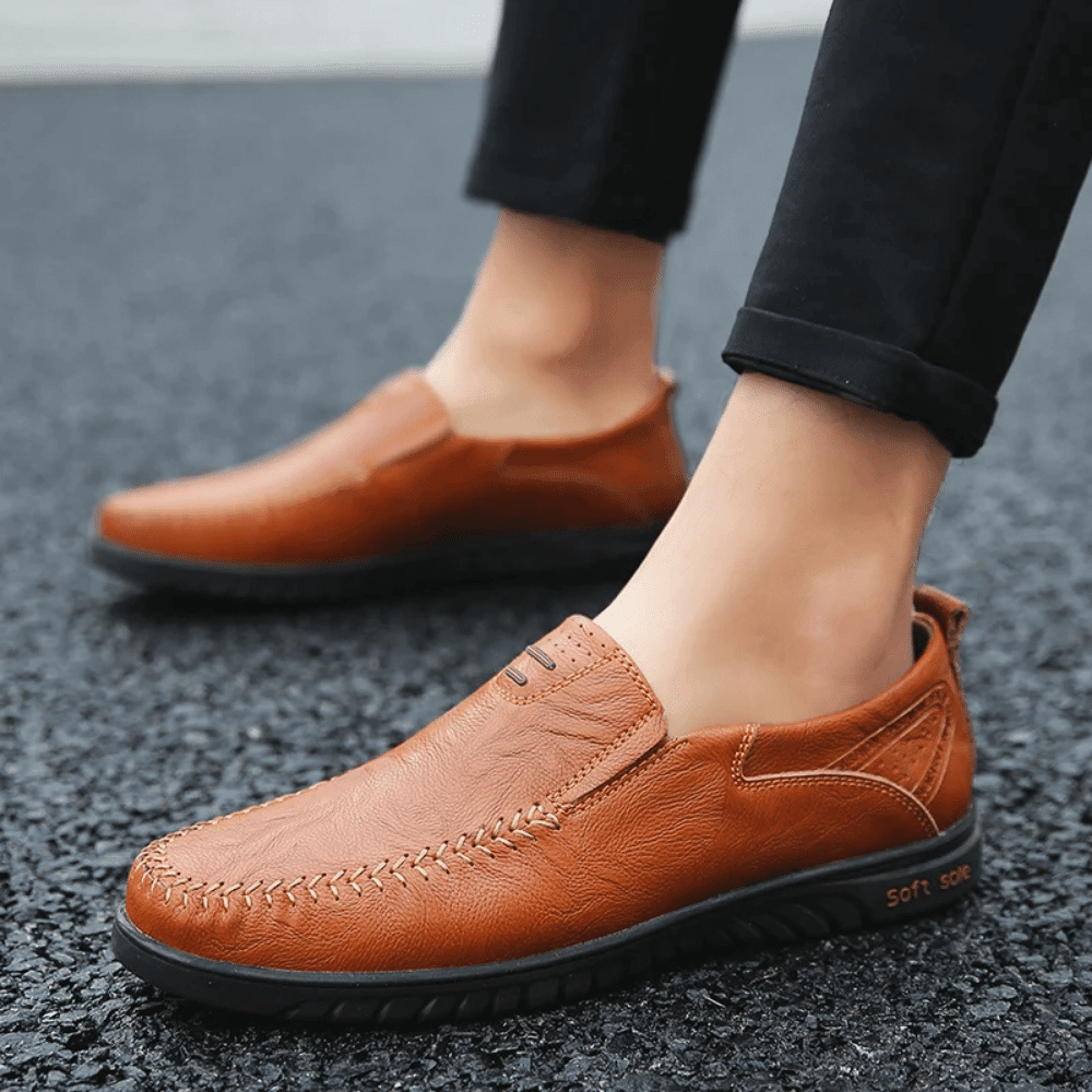 Leren herenmocassin Pisa Verno
