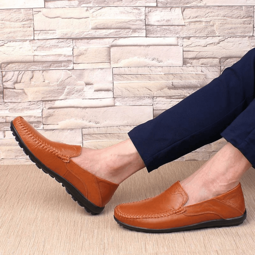 Leren herenmocassins Florença Verno