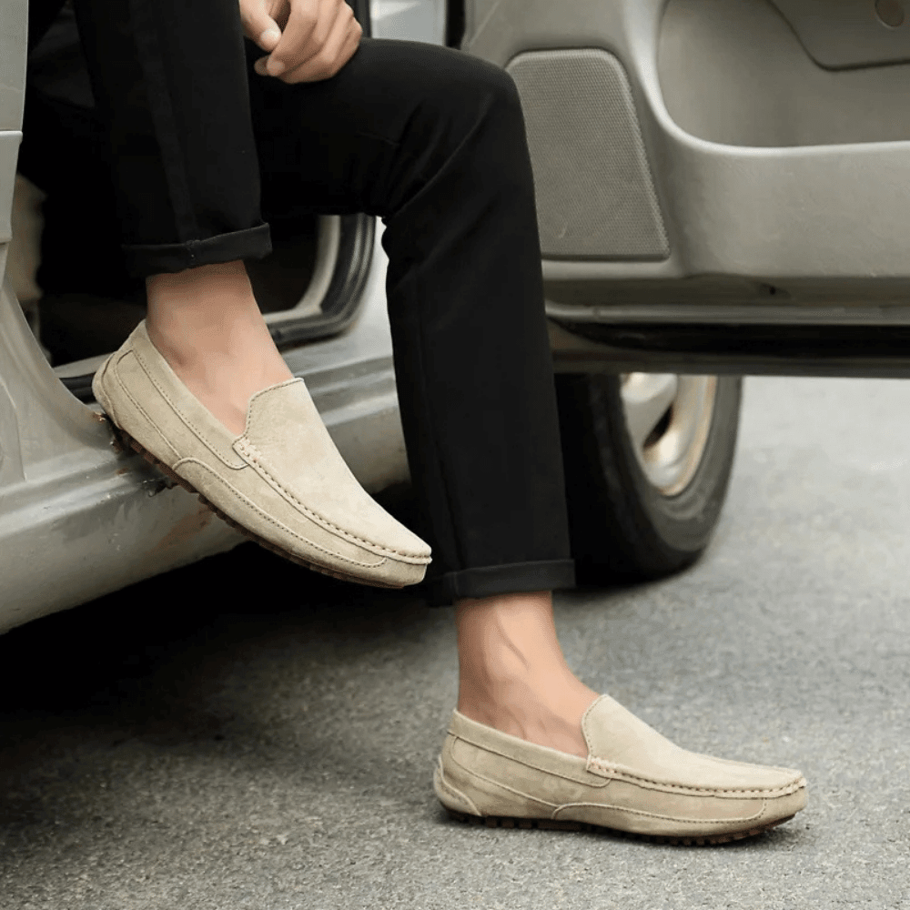 Heren leren mocassin Zweden Verno