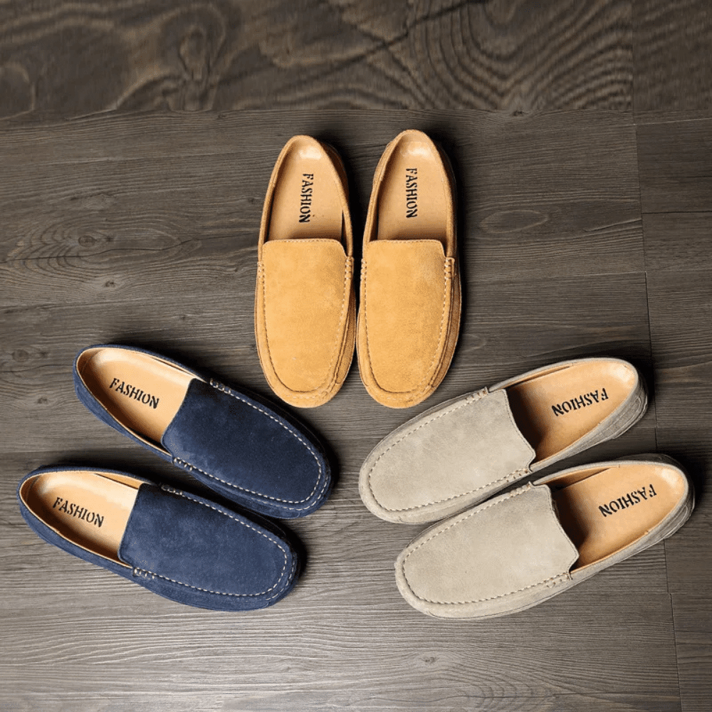 Heren leren mocassin Zweden Verno