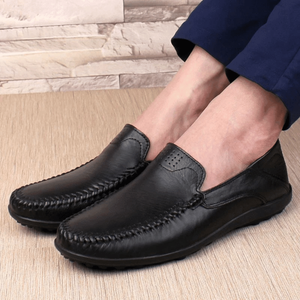 Leren herenmocassins Florença Verno
