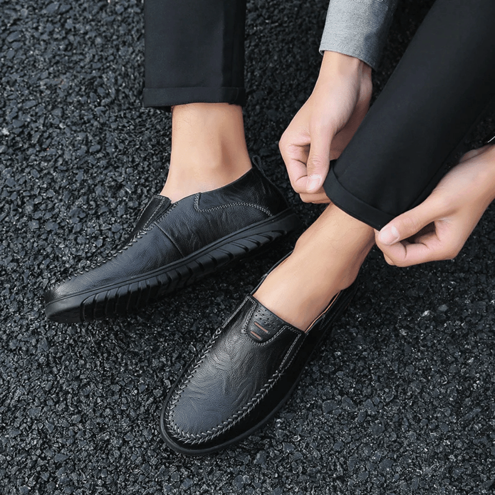 Leren herenmocassin Pisa Verno