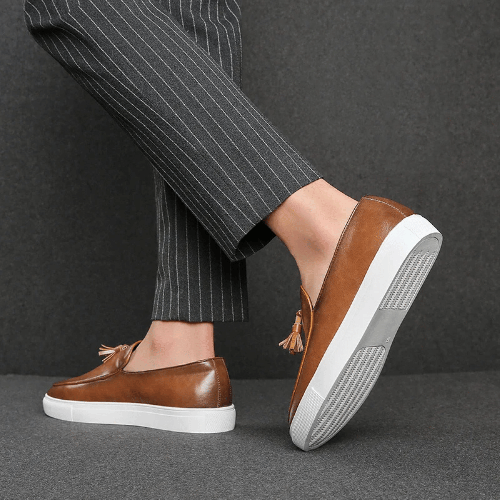 Heren leren mocassin Toulouse Verno