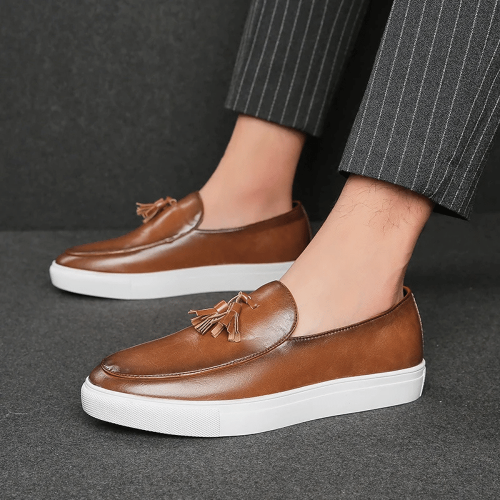 Heren leren mocassin Toulouse Verno