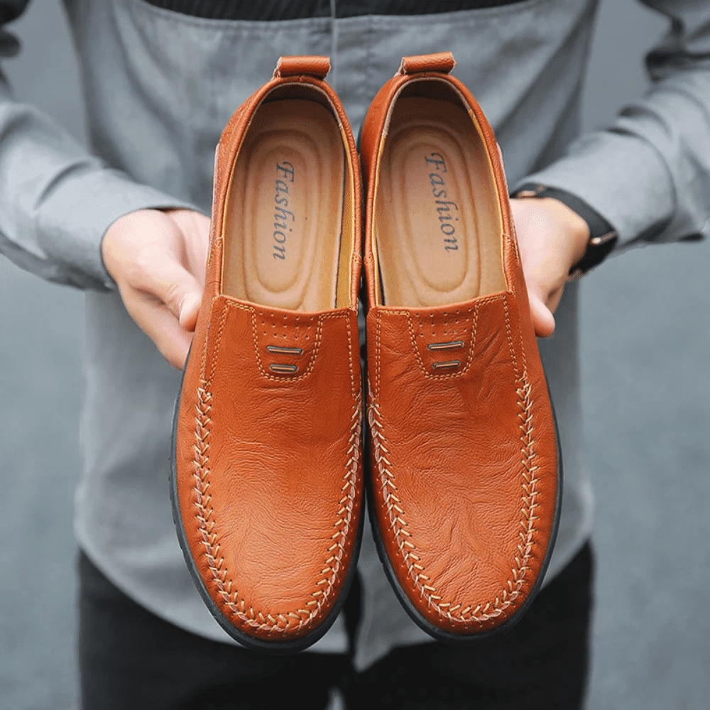 Leren herenmocassin Pisa Verno