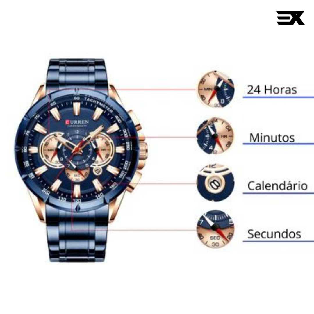 Roestvrijstalen horloge Verno