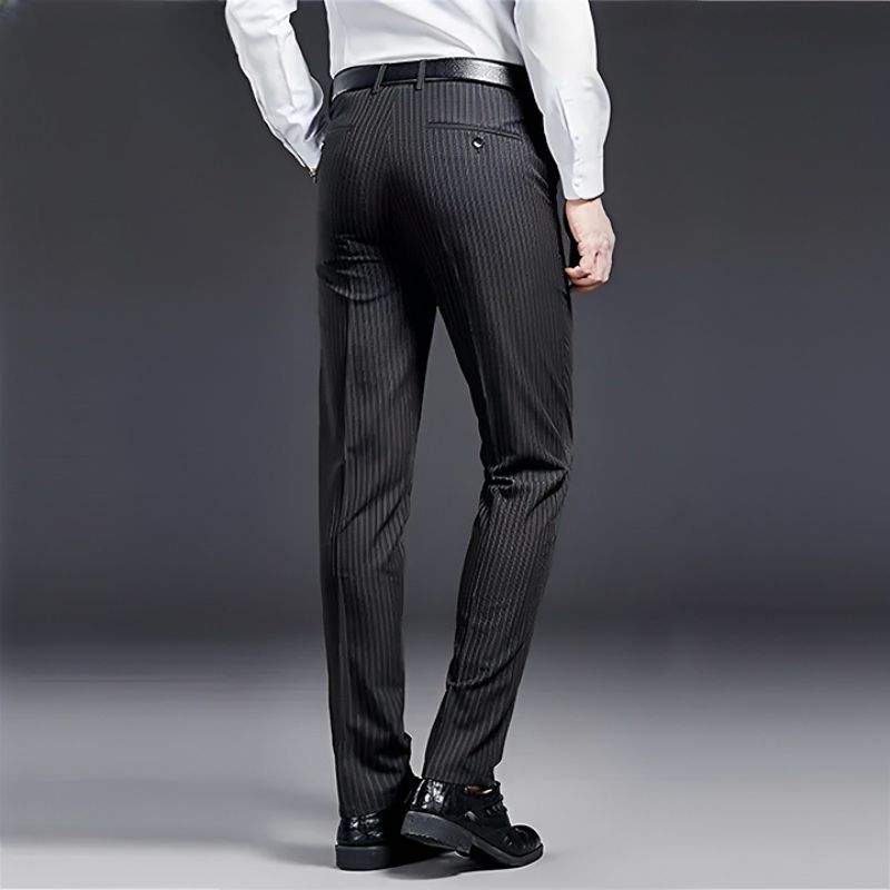 Premium heren pantalon gestreept Verno