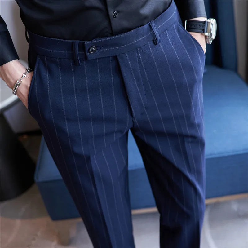 Krijtstreep pantalon voor heren Verno