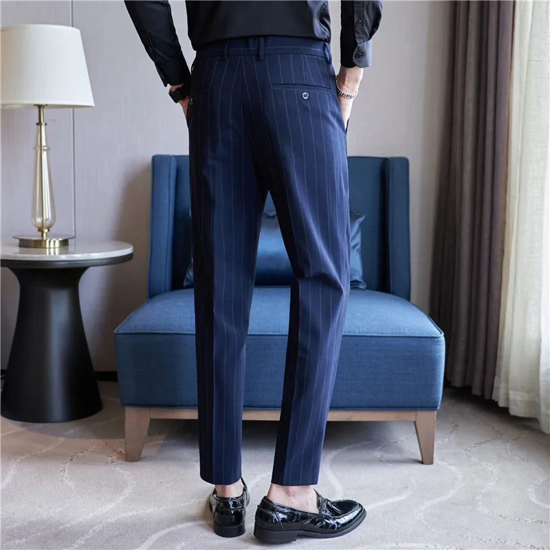 Krijtstreep pantalon voor heren Verno