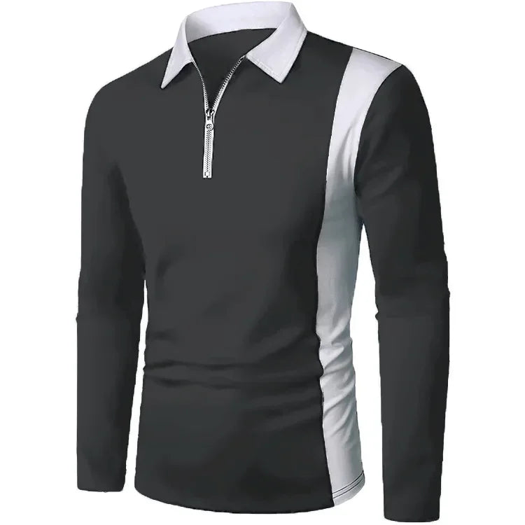 Heren poloshirt met lange mouwen Padrony Verno