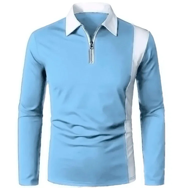 Heren poloshirt met lange mouwen Padrony Verno