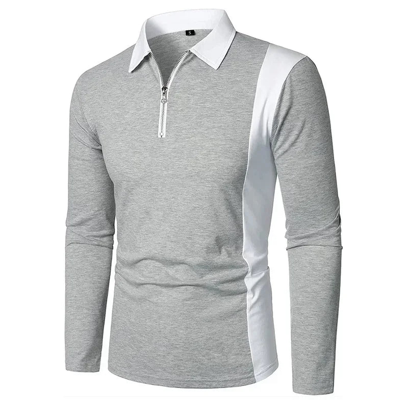 Heren poloshirt met lange mouwen Padrony Verno