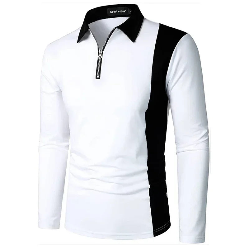 Heren poloshirt met lange mouwen Padrony Verno