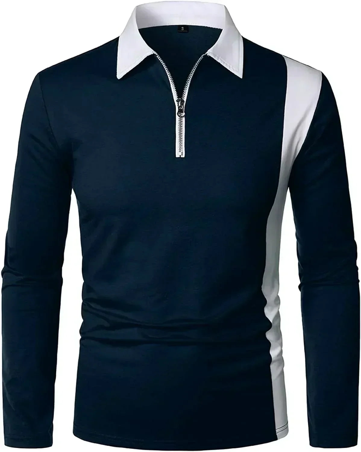 Heren poloshirt met lange mouwen Padrony Verno
