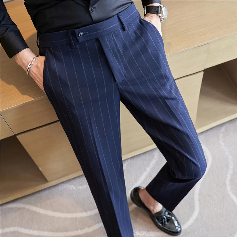 Krijtstreep pantalon voor heren Verno