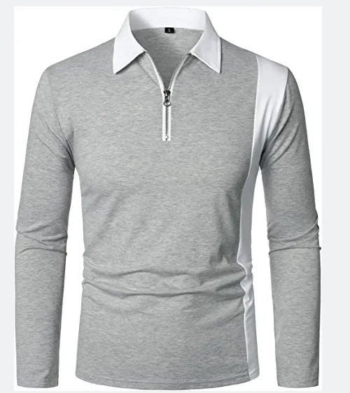 Heren poloshirt met lange mouwen Padrony Verno