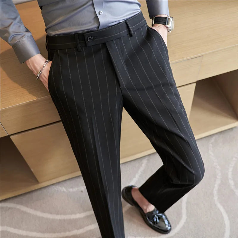 Krijtstreep pantalon voor heren Verno