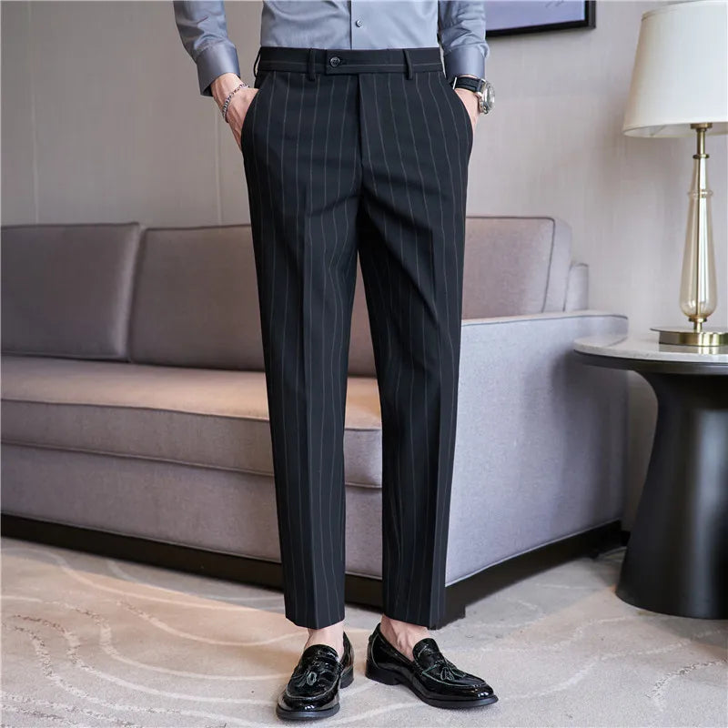 Krijtstreep pantalon voor heren Verno