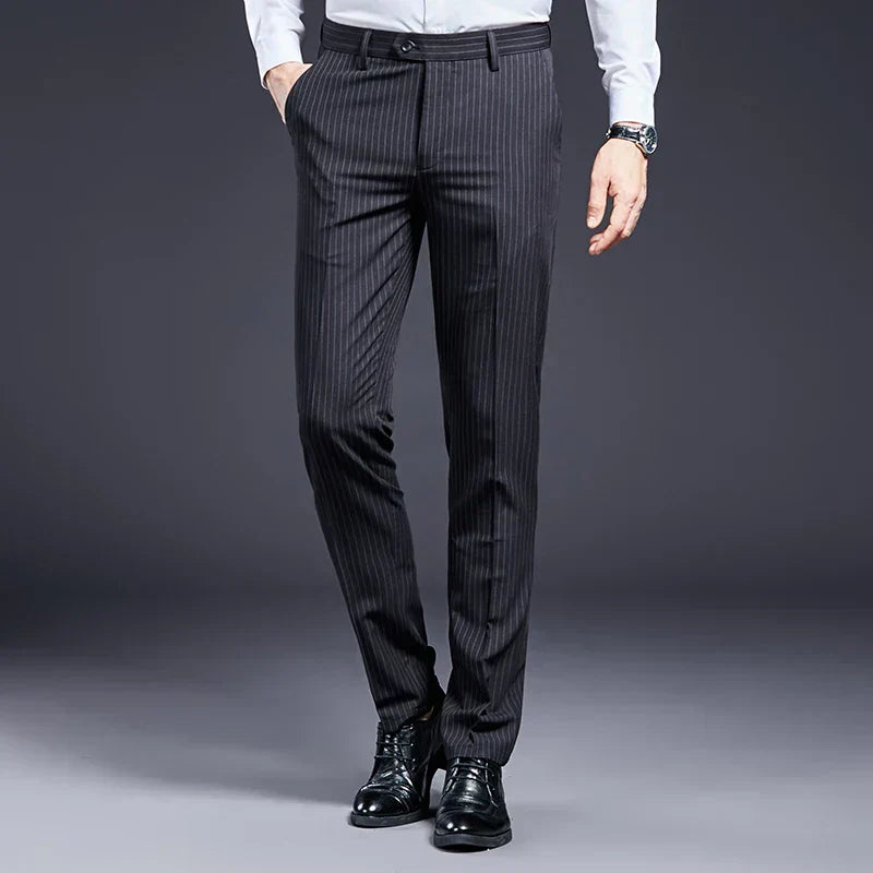 Premium heren pantalon gestreept Verno