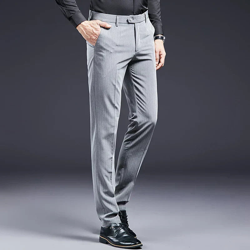 Premium heren pantalon gestreept Verno