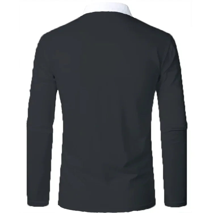 Heren poloshirt met lange mouwen Padrony Verno