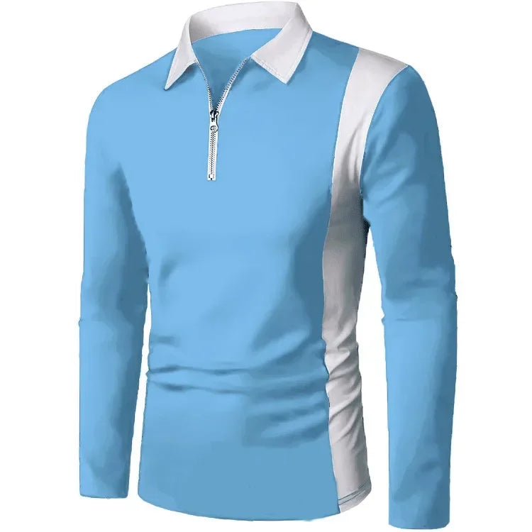 Heren poloshirt met lange mouwen Padrony Verno