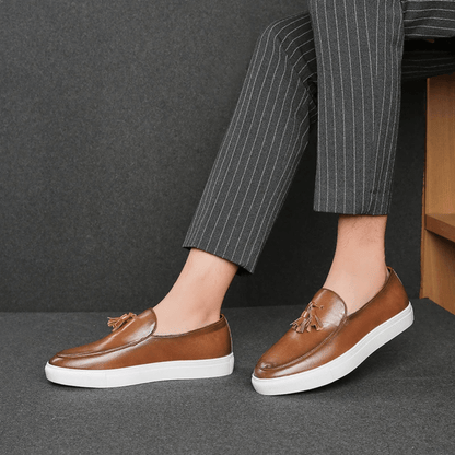 Heren leren mocassin Toulouse Verno
