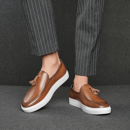 Heren leren mocassin Toulouse Verno