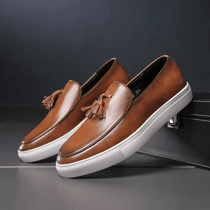 Heren leren mocassin Toulouse Verno