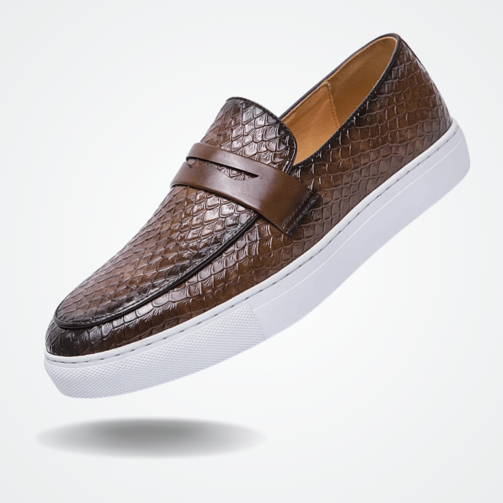 Leren mocassin instapper voor heren Toulon Verno