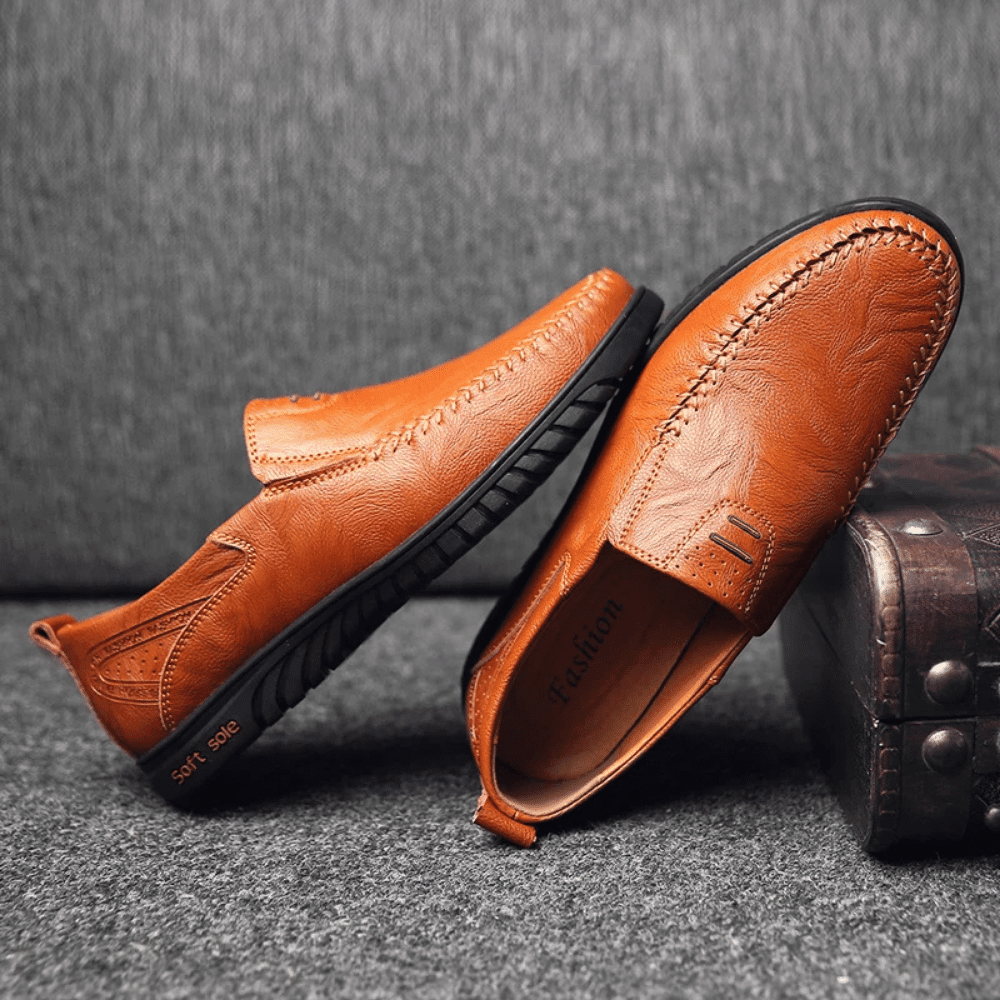 Leren herenmocassin Pisa Verno