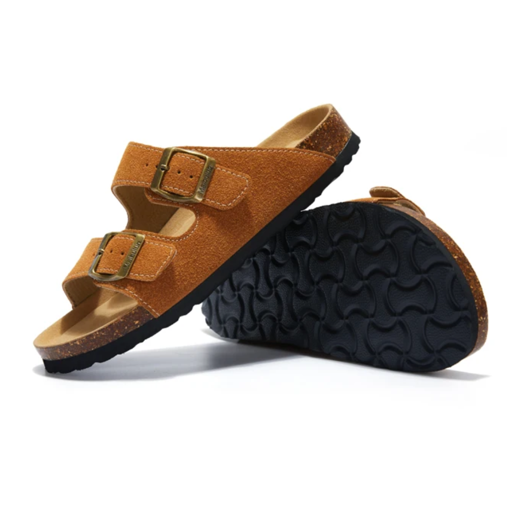 Birken California suède sandalen voor heren