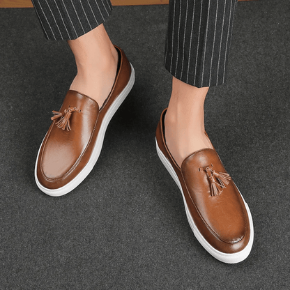Heren leren mocassin Toulouse Verno