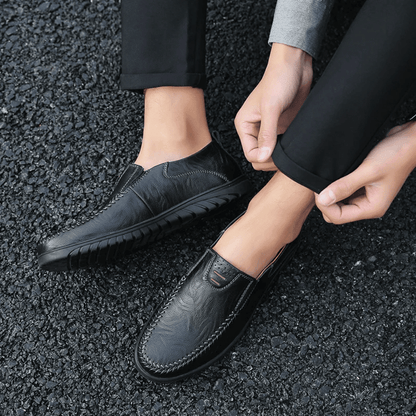 Leren herenmocassin Pisa Verno