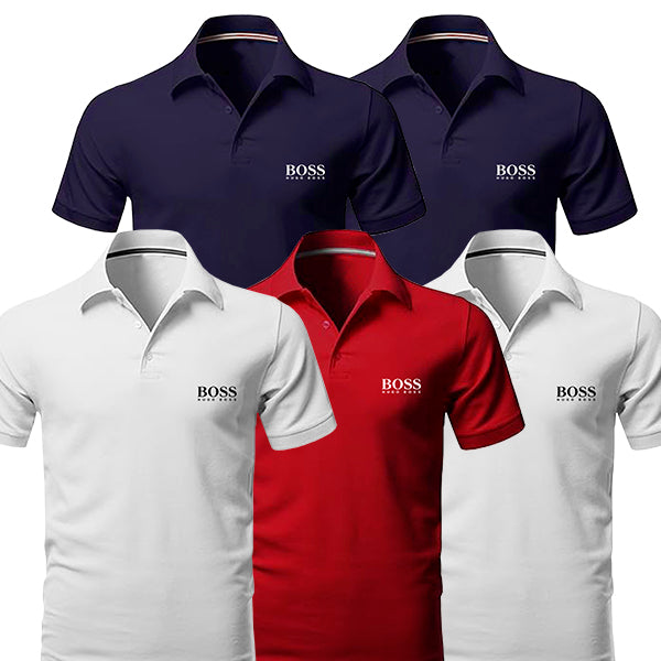 [KOOP 3, KRIJG 5] Kit 5 Polo Boss Essential 